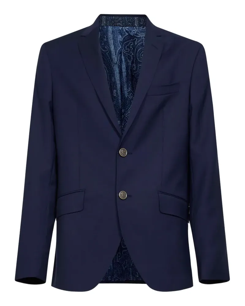 Etro single-breasted blazer - Blau Blau