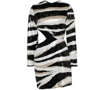 Minikleid mit Pailletten - Schwarz