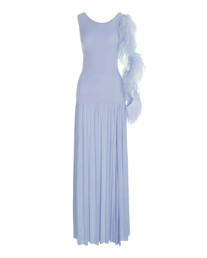 MANURÍ Paulina Maxikleid - Blau Blau