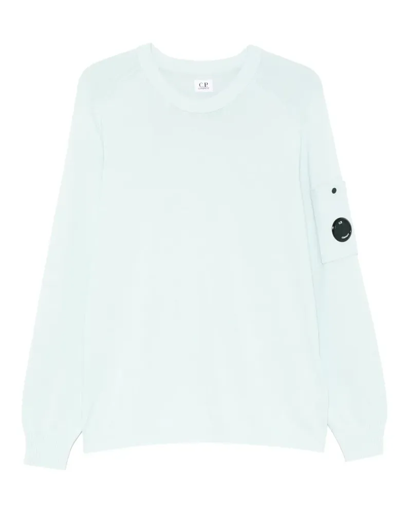 C.P. Company Pullover mit Logo-Patch - Blau Blau