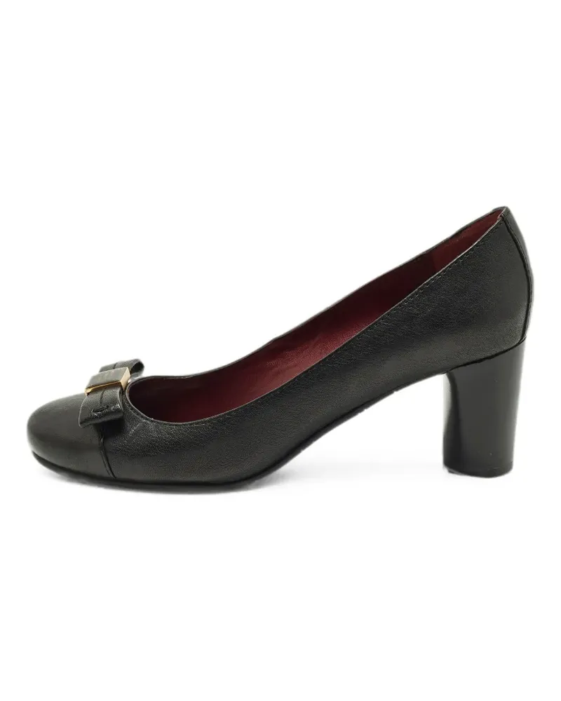 Marc Jacobs bow-detail block-heel pumps - Schwarz Schwarz
