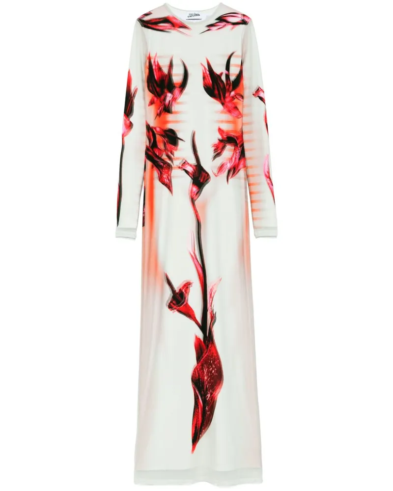 Jean Paul Gaultier Maxikleid mit Print - Grün Grün