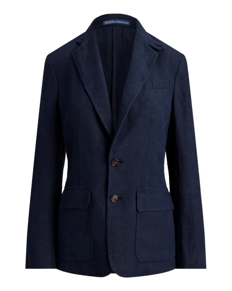 Ralph Lauren Einreihiges Sakko aus Leinen - Blau Blau