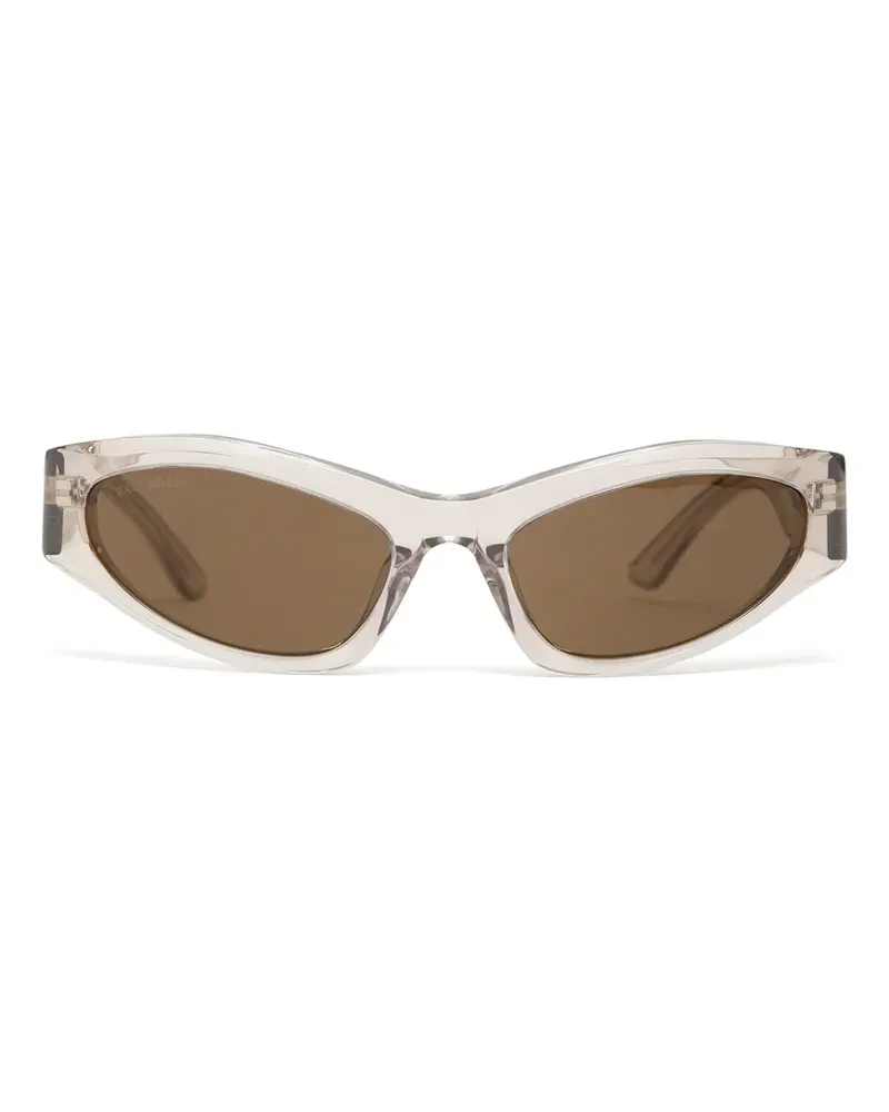 Balenciaga Klassische Cat-Eye-Sonnenbrille - Nude Nude