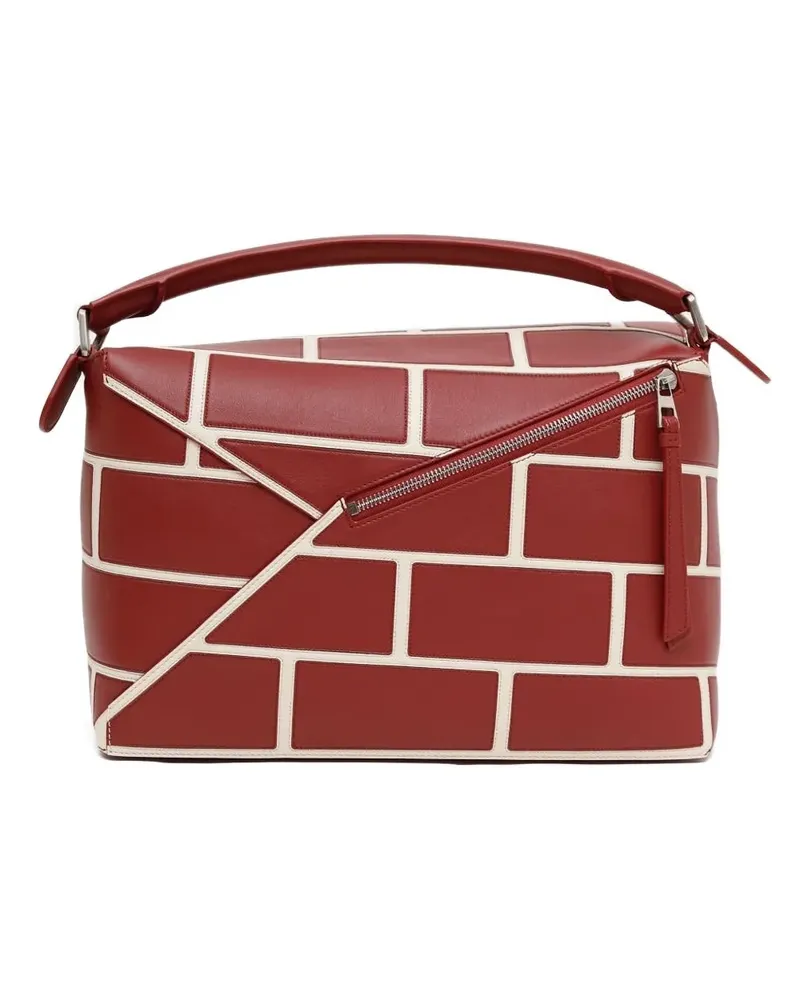 Loewe Große Puzzle Schultertasche - Rot Rot