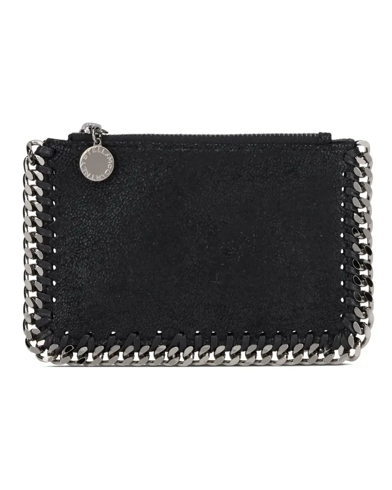 Stella McCartney Falabella chain-trim wallet - Schwarz Schwarz
