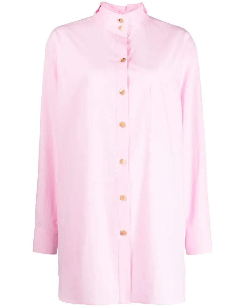 REJINA PYO Wendbares Oversized-Hemd - Rosa Rosa