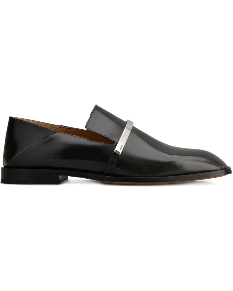 TOD'S Loafer im Metallic-Look - Schwarz Schwarz