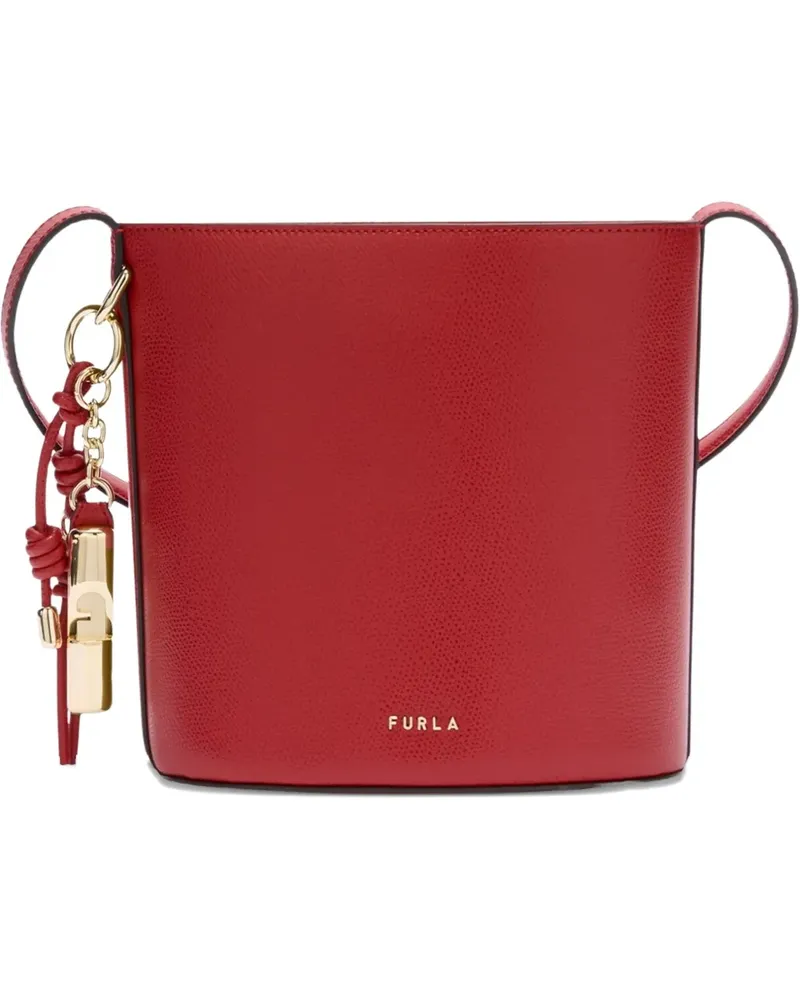 Furla Roxie Beuteltasche mit Anhänger - Rot Rot