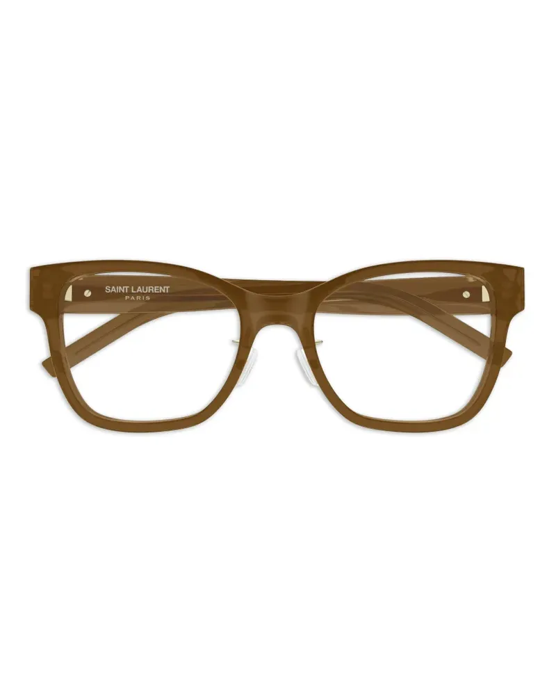 Saint Laurent Brille mit Logo - Braun Braun