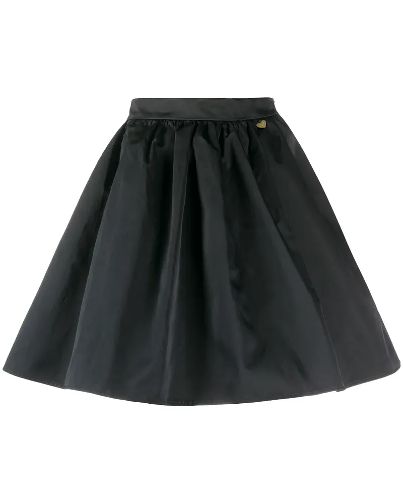 Twin-Set heart-charm pleated mini skirt - Schwarz Schwarz