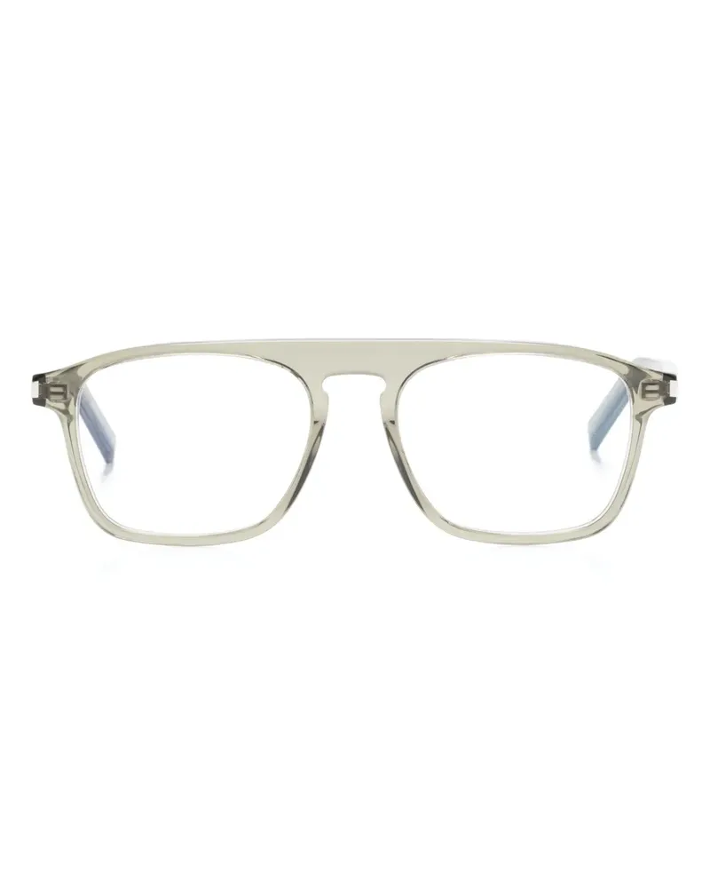 Saint Laurent Sonnenbrille mit eckigem Gestell - Braun Braun