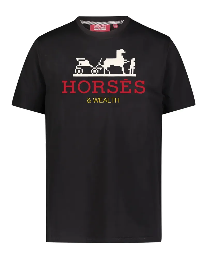 Mostly Heard Rarely Seen T-Shirt mit Pferde-Print - Schwarz Schwarz