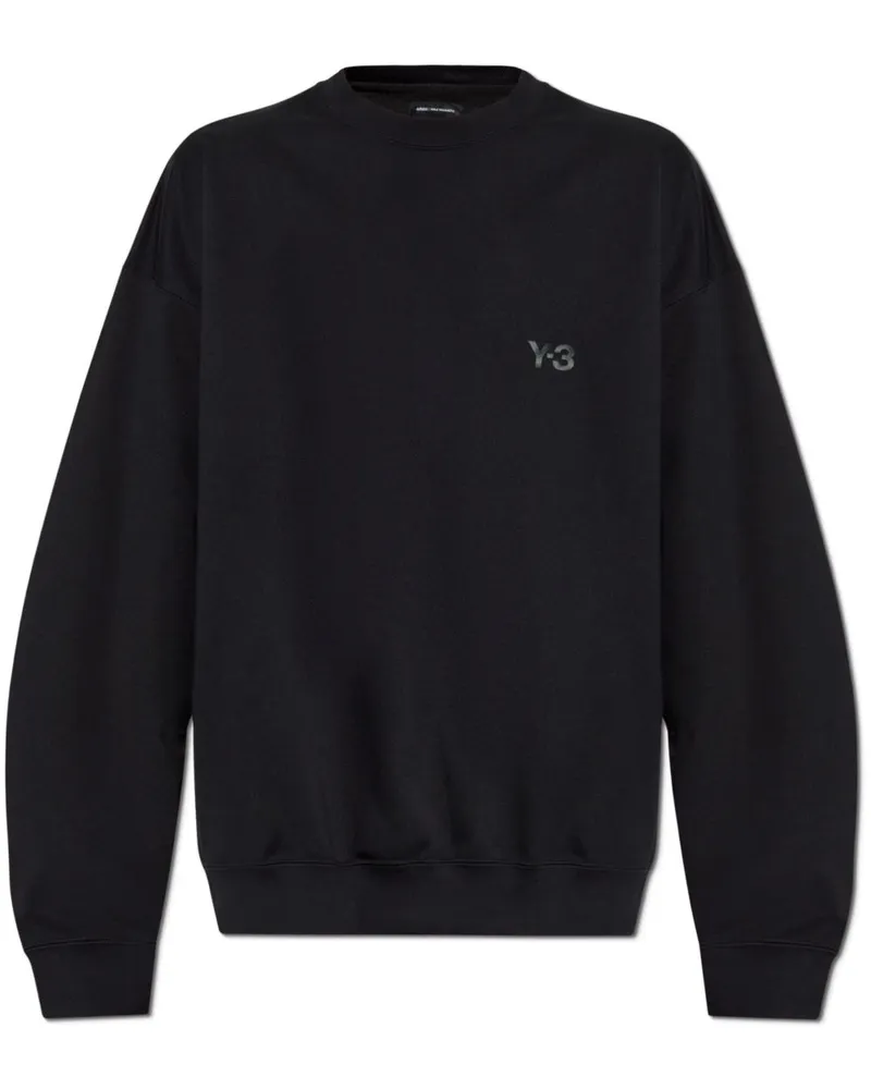 Y-3 Sweatshirt mit Logo-Applikation - Schwarz Schwarz