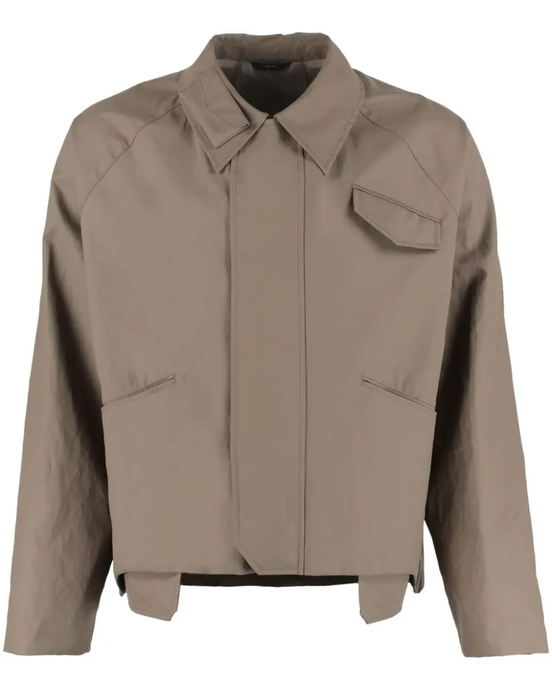 Fendi Asymmetrische Hemdjacke - Braun Braun