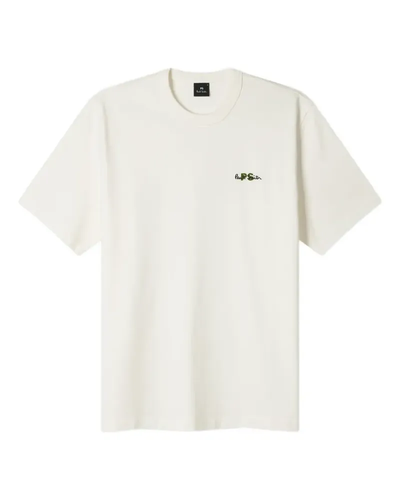 Paul Smith embroidered T-shirt - Weiß Weiß
