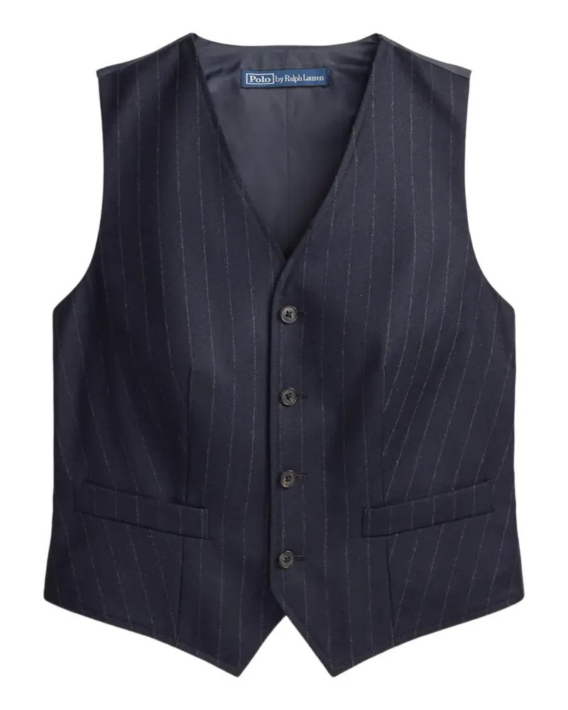 Ralph Lauren Weste mit Nadelstreifen - Blau Blau