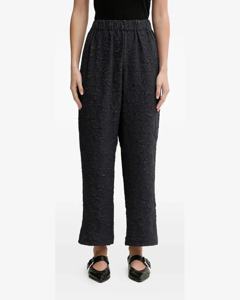 Stine Goya Hose mit Blumeneffekt - Blau Blau