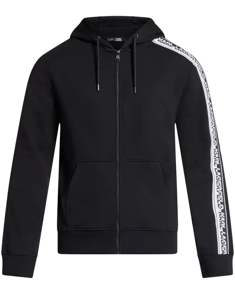 Karl Lagerfeld Hoodie aus Bio-Baumwolle Schwarz