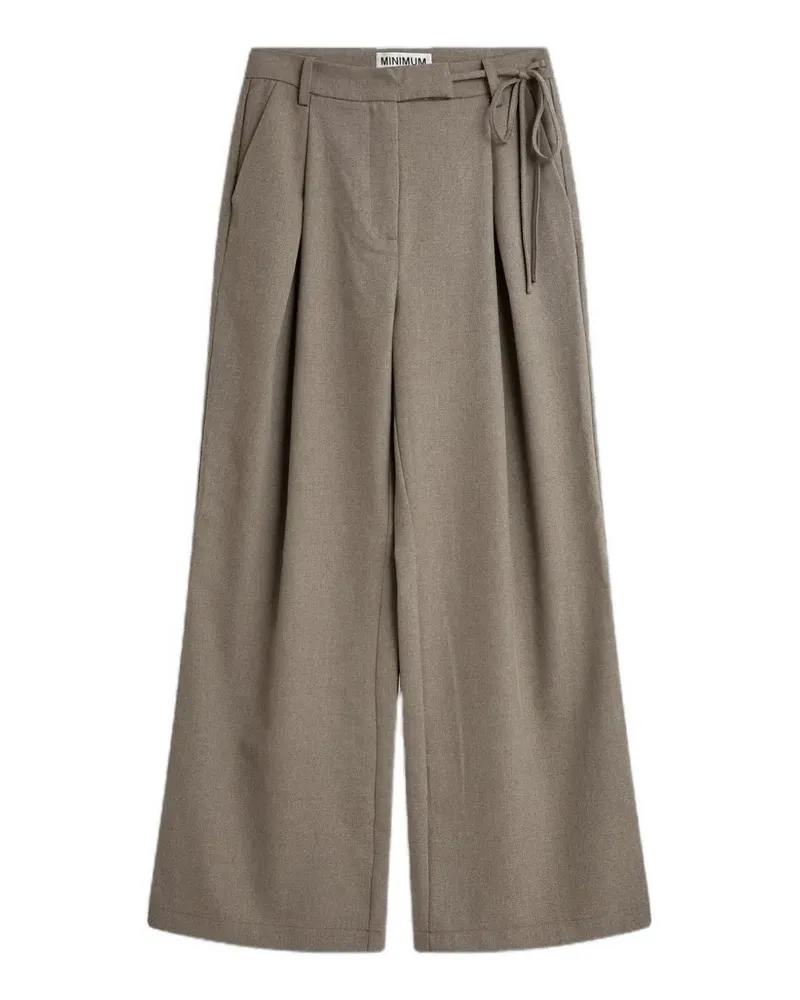 Minimum Gunli tie-waist palazzo pants - Braun Braun
