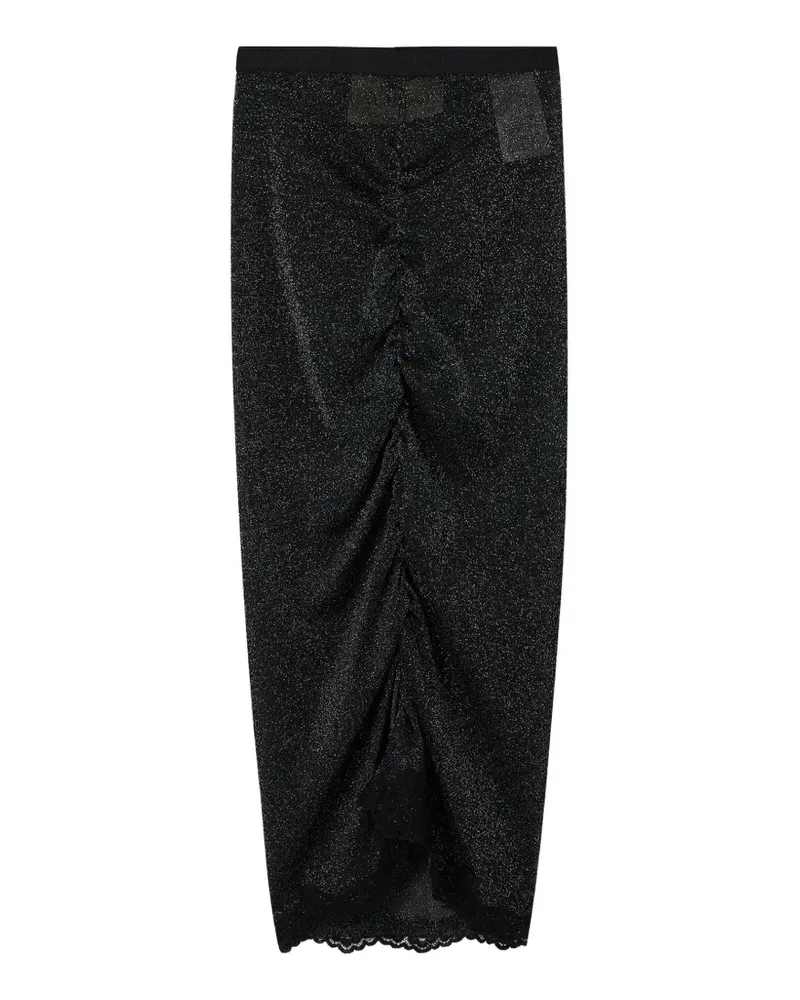Valentino Garavani Gestrickter Lurex-Minirock - Schwarz Schwarz