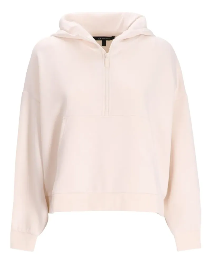 Armani Exchange Hoodie mit Reißverschluss - Nude Nude