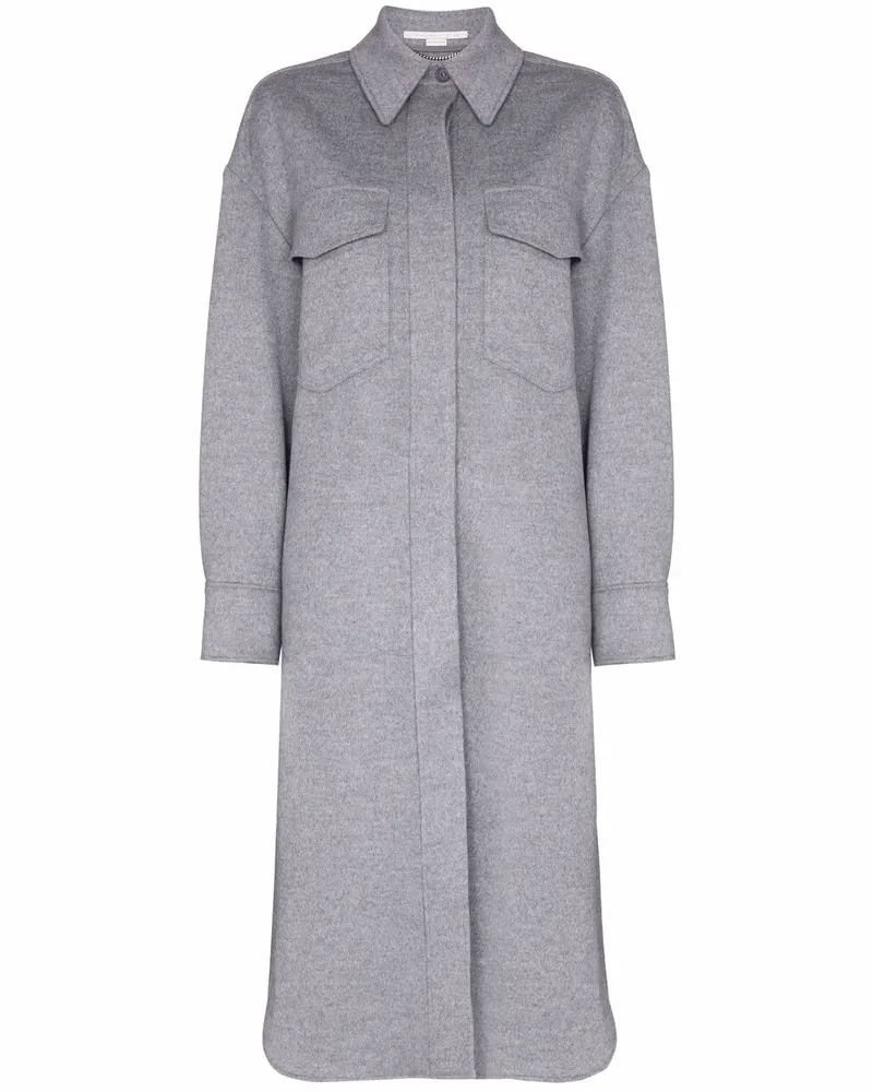 Stella McCartney Mantel mit Gürtel - Grau Grau
