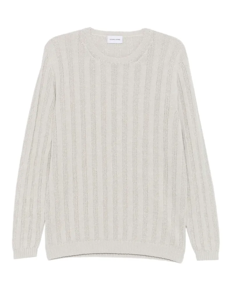 Scaglione ribbed knit sweater - Nude Nude