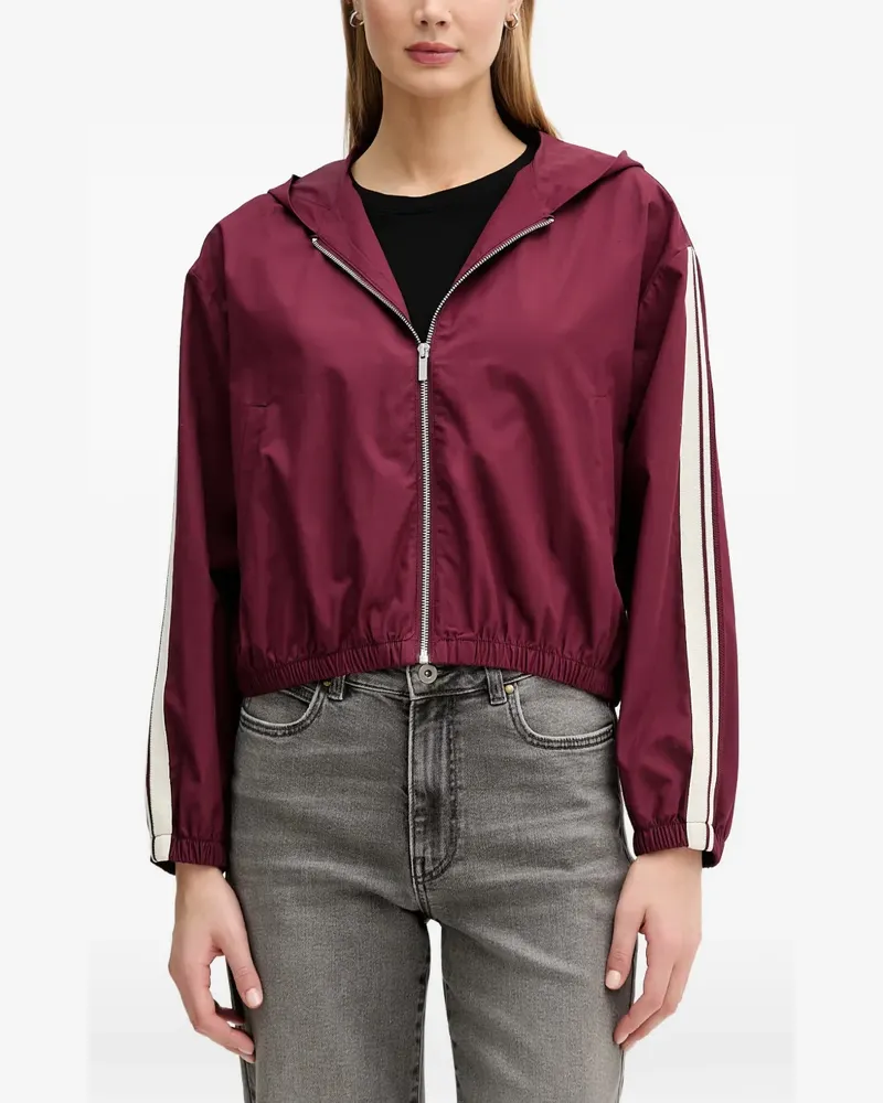 Benetton side-stripe hooded jacket - Rot Rot