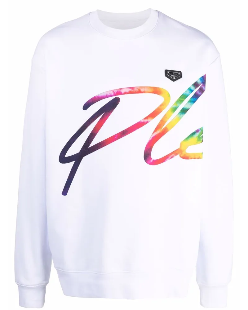 Philipp Plein Sweatshirt mit Logo-Print - Weiß Weiß