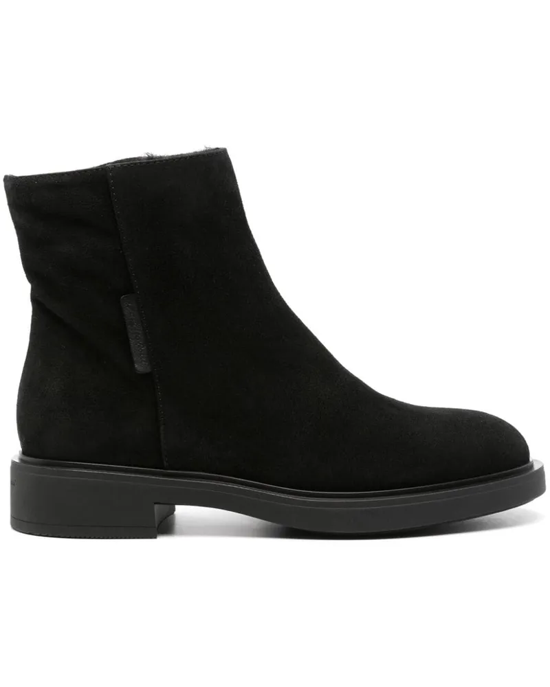 Gianvito Rossi Stiefel mit Shearling-Futter - Schwarz Schwarz