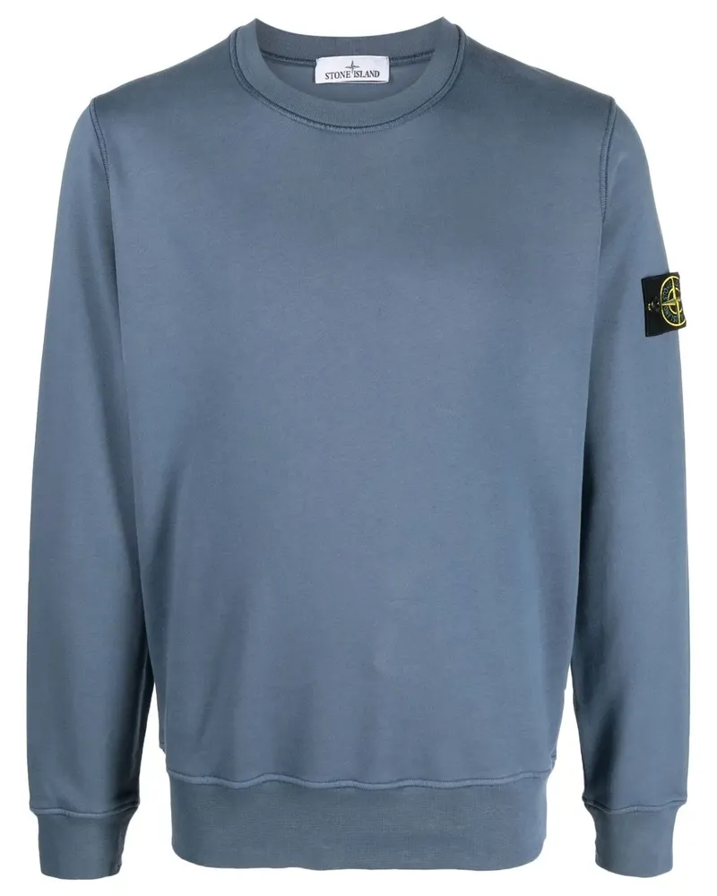 Stone Island Sweatshirt mit rundem Ausschnitt - Blau Blau