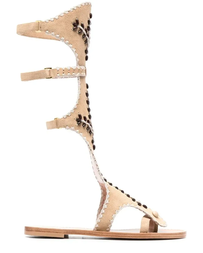 Alberta Ferretti Klassische Römersandalen - Nude Nude