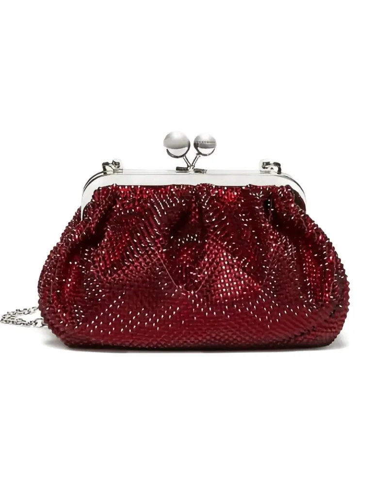 Max Mara crystal-embellished clutch bag - Rot Rot