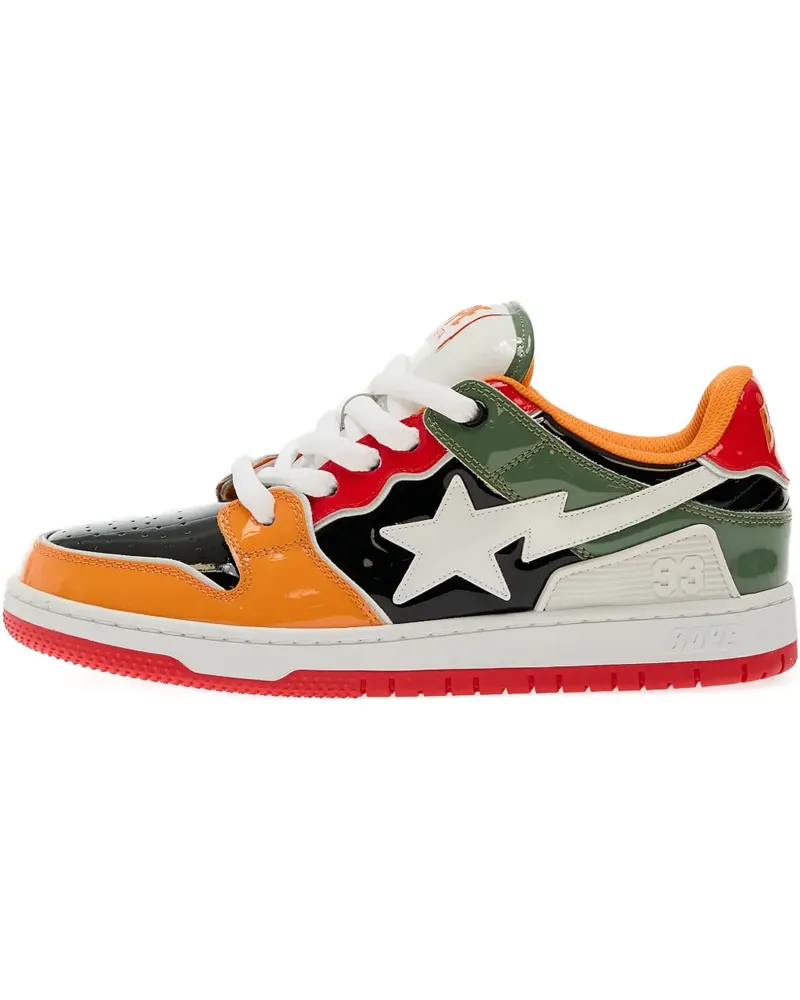 BAPE Sk8 #1 Sneakers aus Lackleder - Orange Orange