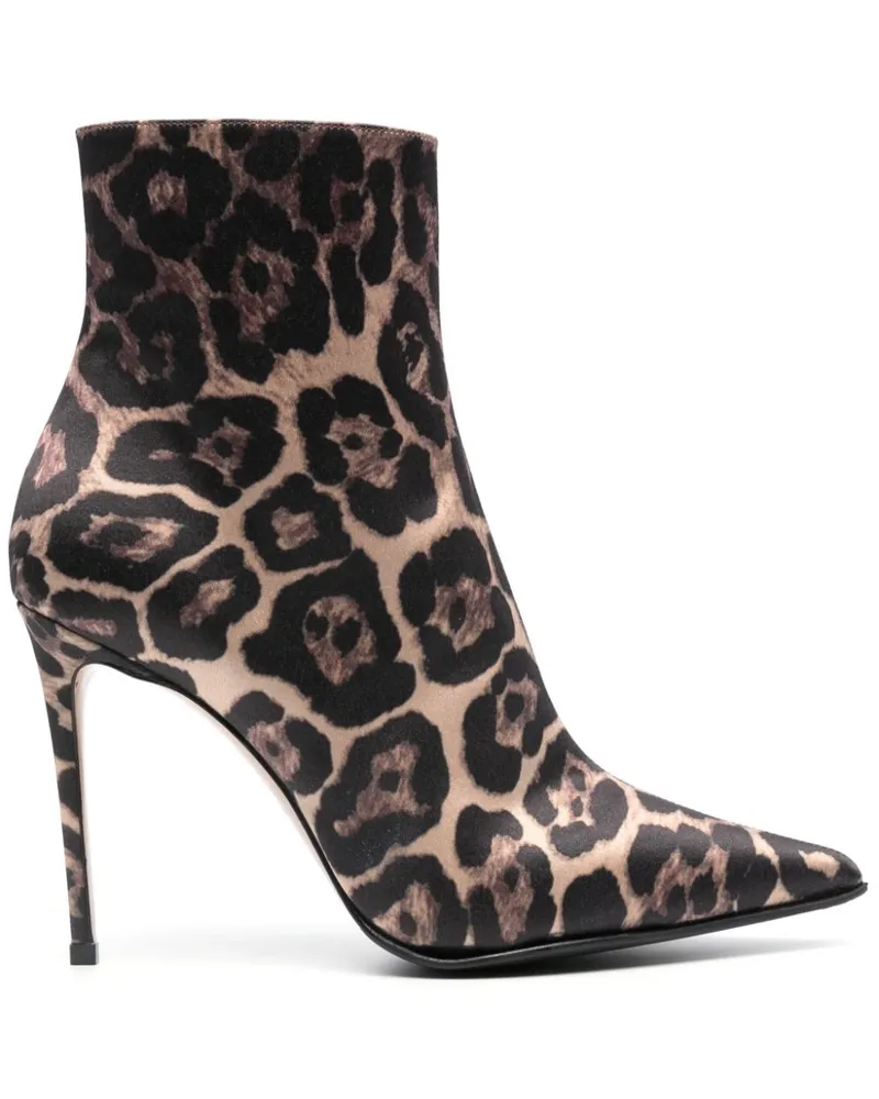 Le Silla Eva Stiefel 100mm - Schwarz Schwarz