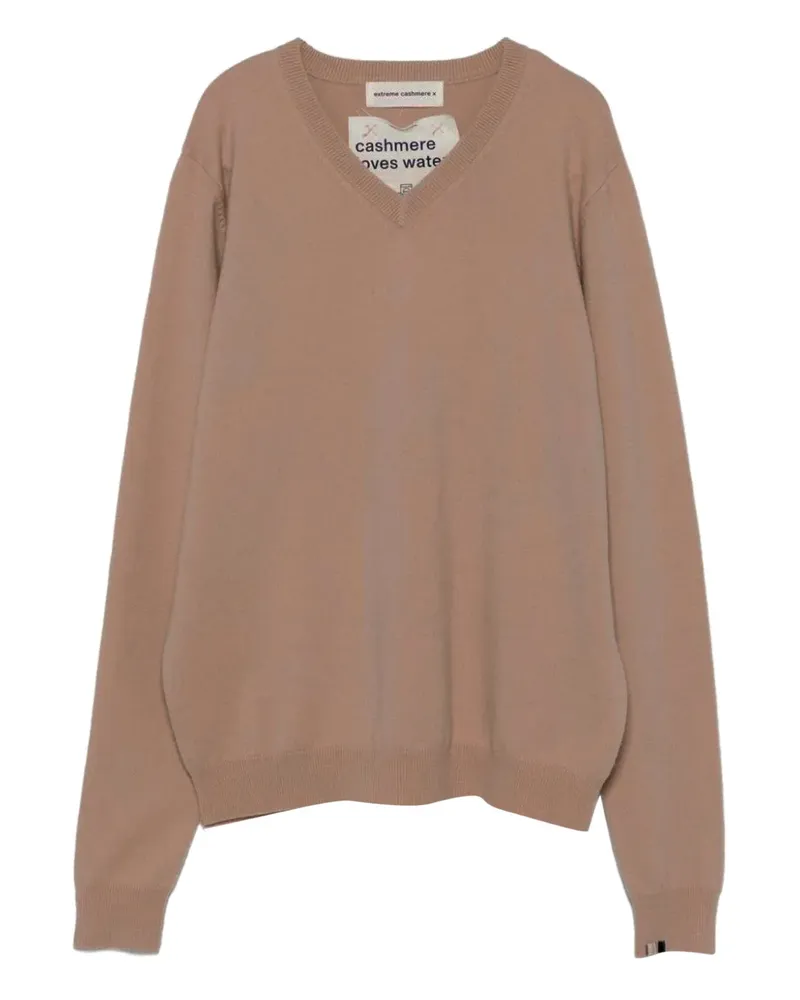 extreme cashmere V-neck long-sleeve sweater - Braun Braun