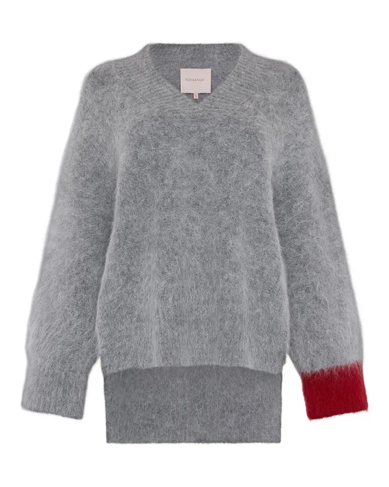 Roksanda Ilincic Tehla Pullover in Colour-Block-Optik - Grau Grau
