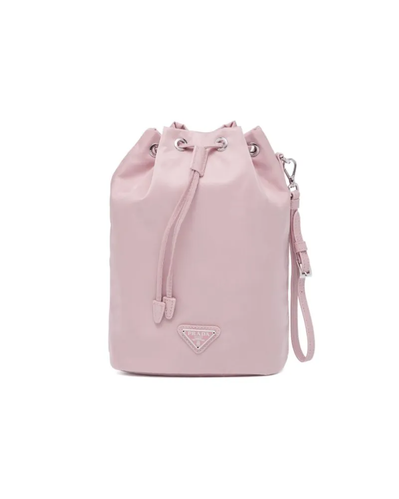 Prada Mini Tasche mit Triangel-Logo - Rosa Rosa