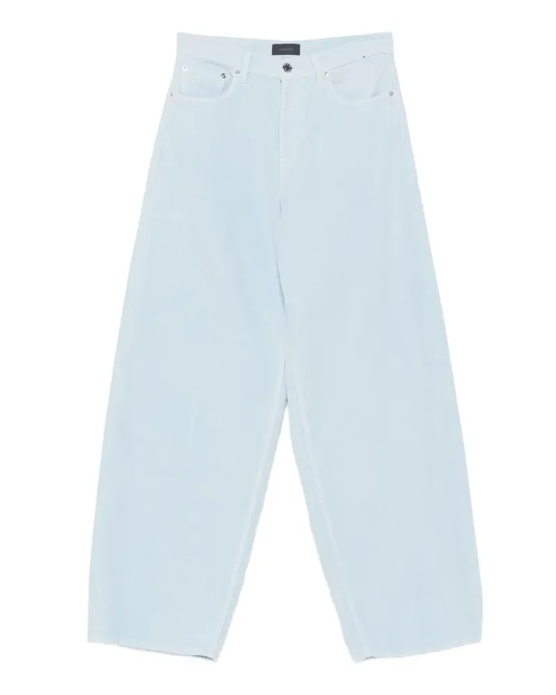 Haikure corduroy wide-leg trousers - Blau Blau