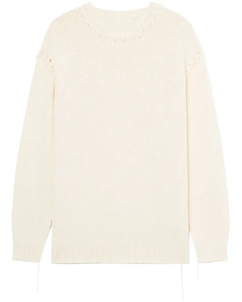 Yohji Yamamoto Pullover im Oversized-Look - Nude Nude
