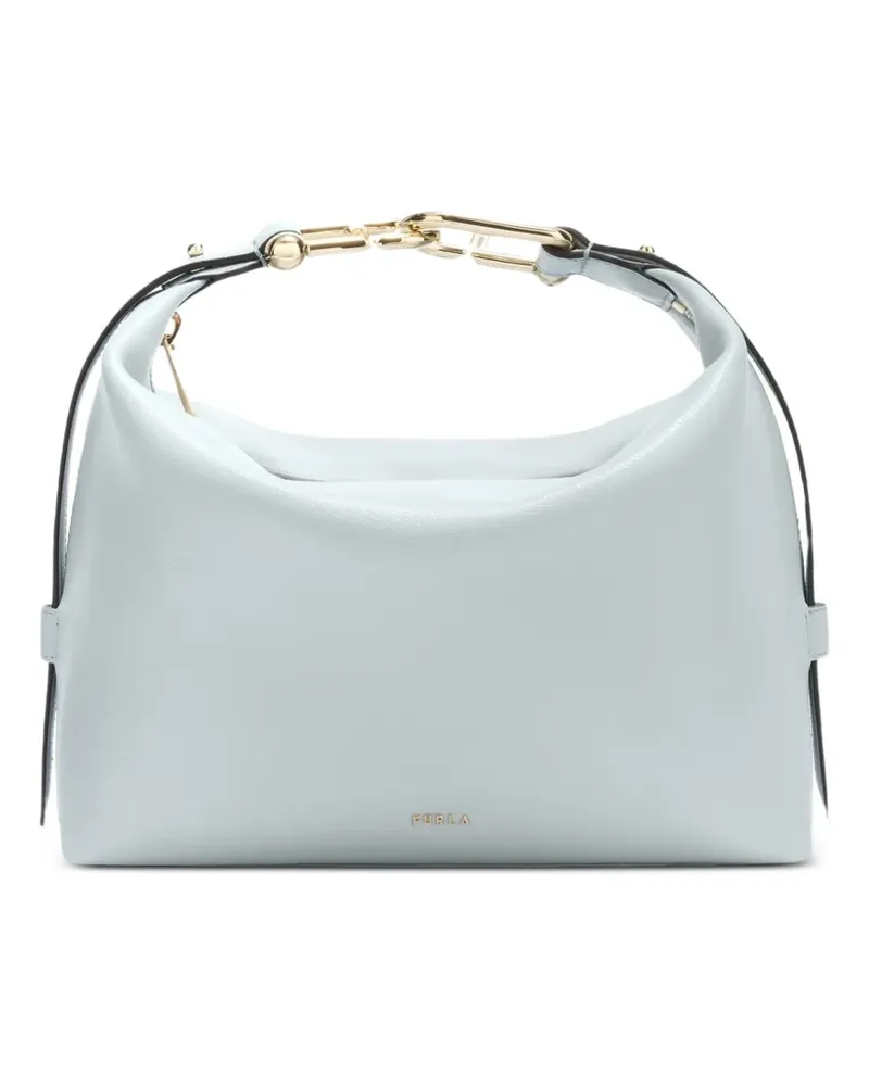 Furla Strukturierte Tonie M Schultertasche - Blau Blau