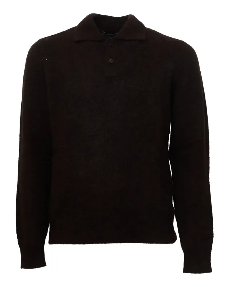 MC2 Saint Barth Alfie alpaca polo shirt - Braun Braun