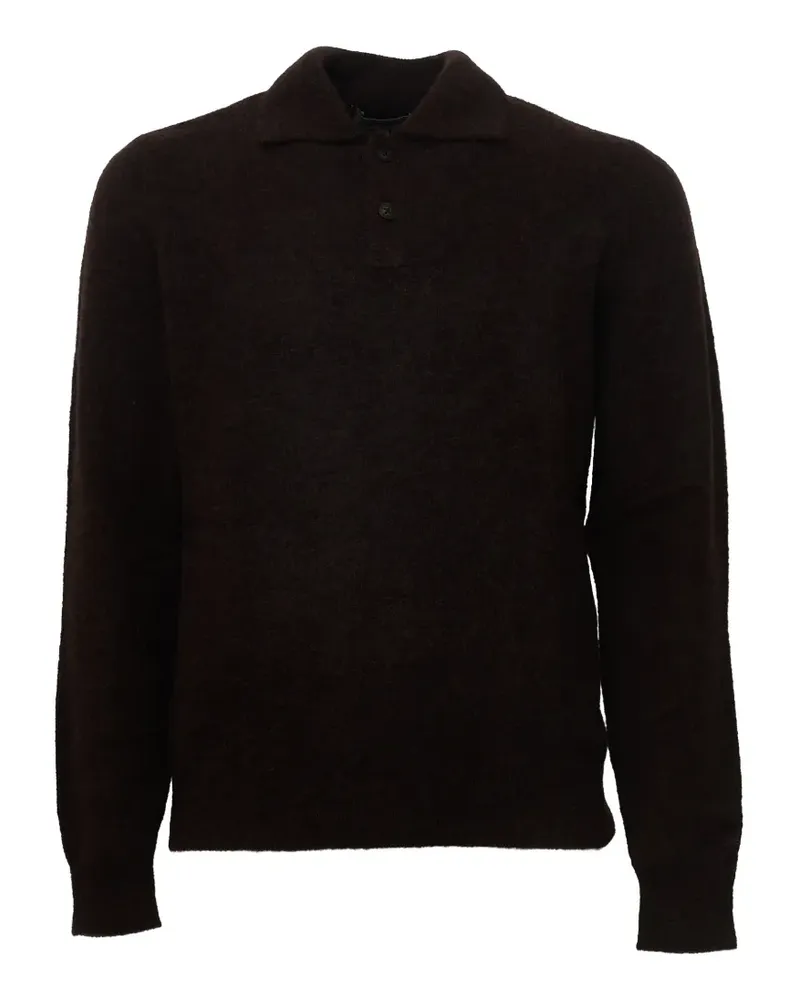 MC2 Saint Barth Alfie Poloshirt aus Alpaka - Braun Braun