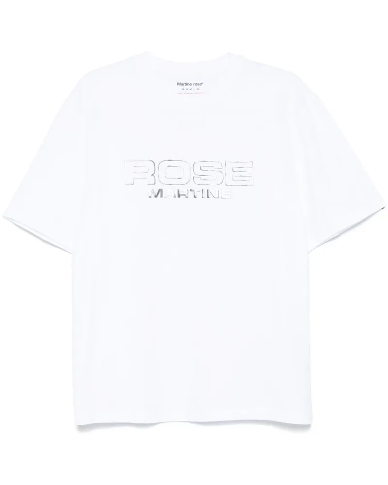 Martine Rose T-Shirt mit Logo-Print - Weiß Weiß