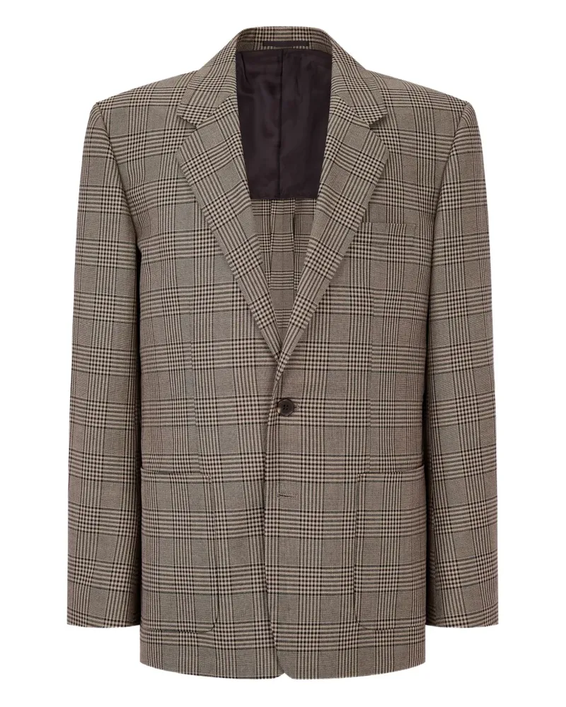ManOnTheBoon Sakko mit Check - Braun Braun