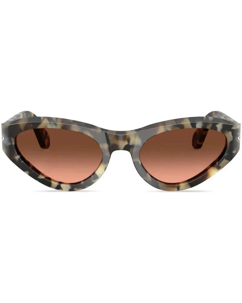Persol Sonnenbrille mit Cat-Eye-Gestell - Braun Braun
