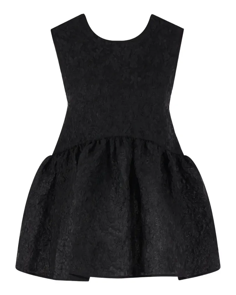 Cecilie Bahnsen patterned-jacquard top - Schwarz Schwarz