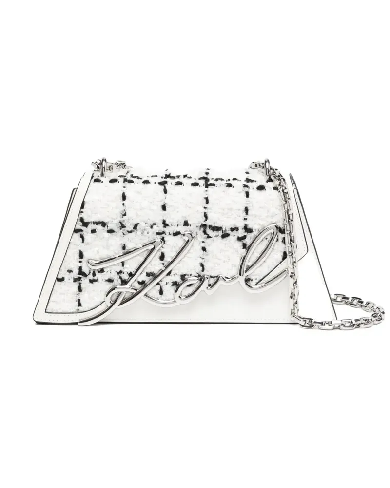 Karl Lagerfeld Signature Umhängetasche - Schwarz Schwarz