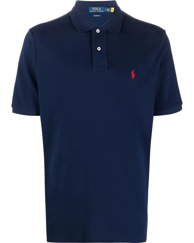 Ralph Lauren Poloshirt mit Logo-Stickerei - Blau Blau